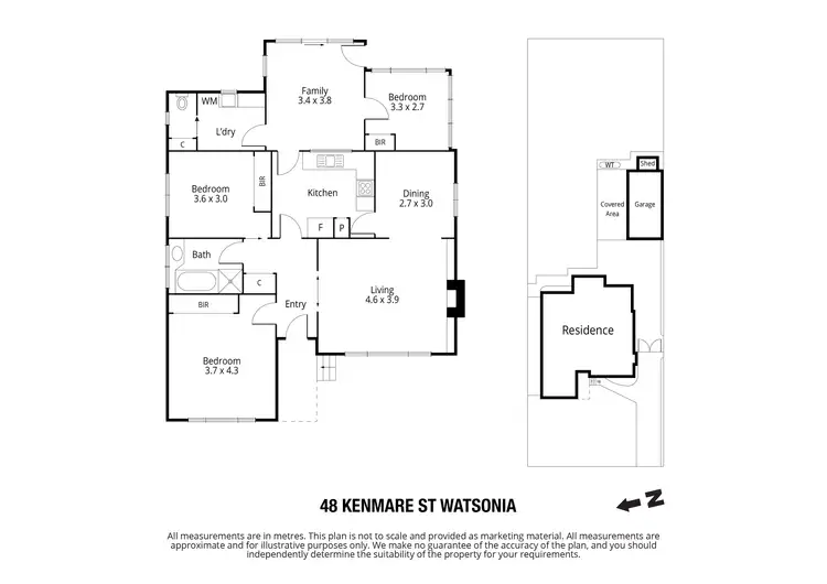 Floorplan of Homely house listing, 48 Kenmare Street, Watsonia VIC 3087