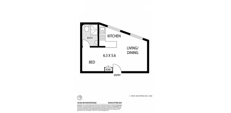 Floorplan of Homely studio listing, 10/40A Bayswater Road, Potts Point NSW 2011