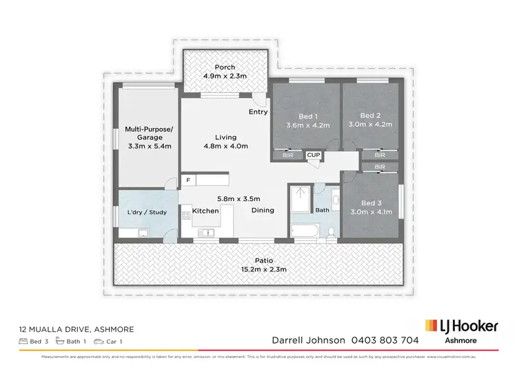 Floorplan of Homely house listing, 12 Mualla Drive, Ashmore QLD 4214