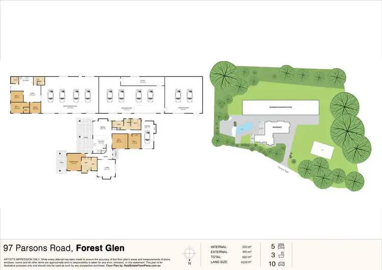 Floorplan of Homely house listing, 97 Parsons Road, Forest Glen QLD 4556