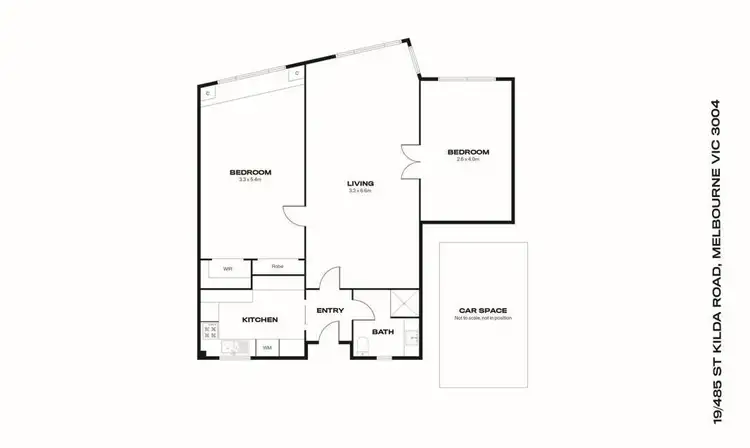 Floorplan of Homely apartment listing, 19/485 St Kilda Road, Melbourne VIC 3004
