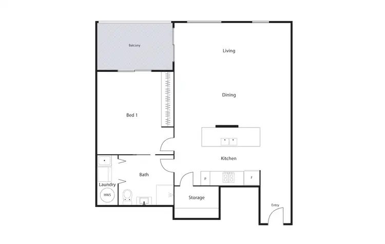 Floorplan of Homely apartment listing, 18/108 Athllon Drive, Greenway ACT 2900