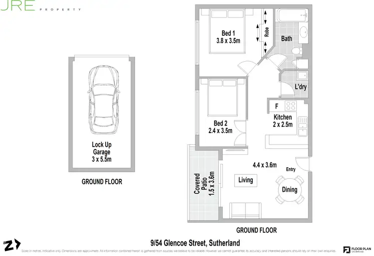 Floorplan of Homely apartment listing, 9/54 Glencoe Street, Sutherland NSW 2232