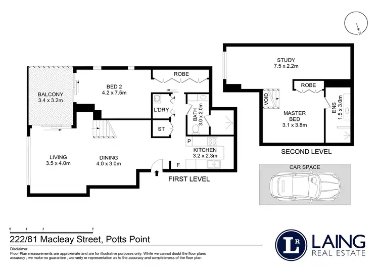 Floorplan of Homely apartment listing, 222/81 Macleay Street, Potts Point NSW 2011