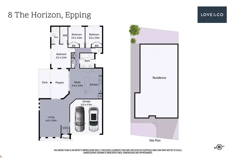 Floorplan of Homely house listing, 8 The Horizon, Epping VIC 3076