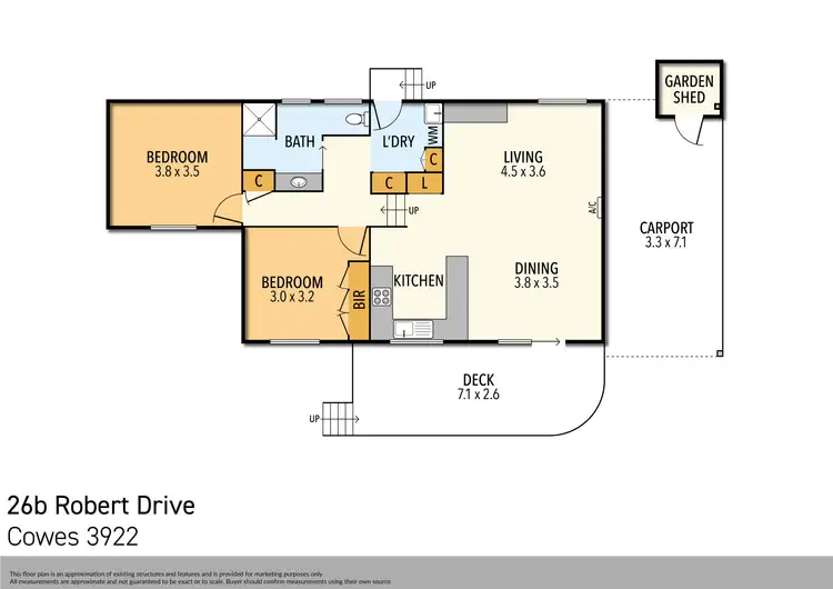 Floorplan of Homely house listing, 26B Robert Drive, Cowes VIC 3922