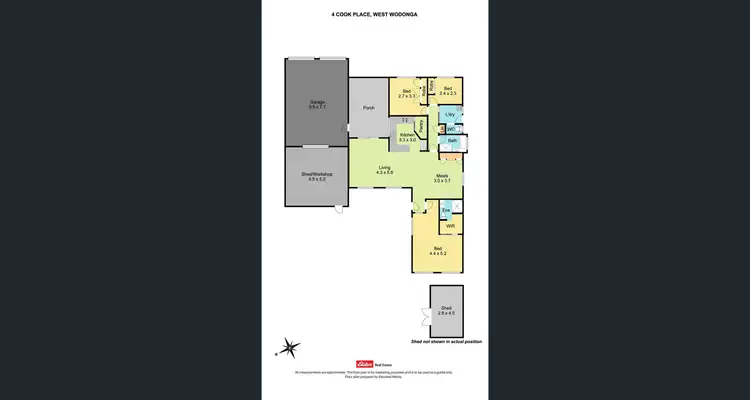 Floorplan of Homely house listing, 4 Cook Place, Wodonga VIC 3690