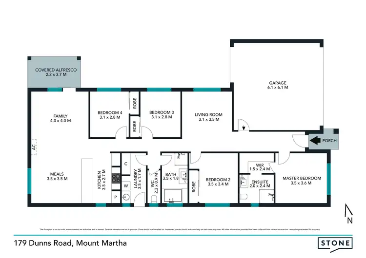 Floorplan of Homely house listing, 179 Dunns Road, Mount Martha VIC 3934