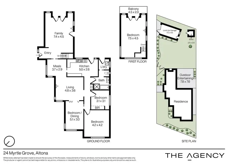 Floorplan of Homely house listing, 24 Myrtle Grove, Altona VIC 3018