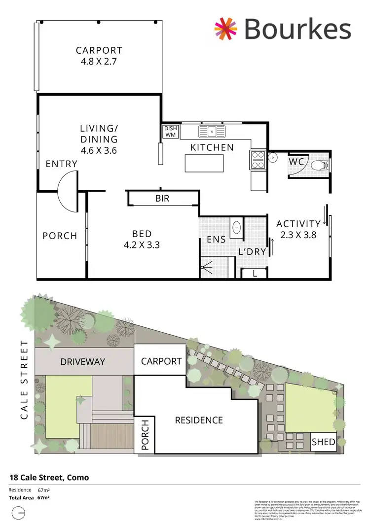 Floorplan of Homely villa listing, 18 Cale Street, Como WA 6152