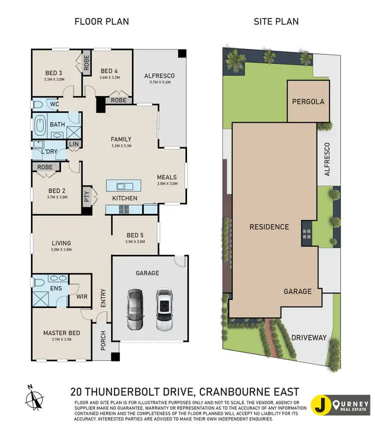 Floorplan of Homely house listing, 20 Thunderbolt Drive, Cranbourne East VIC 3977