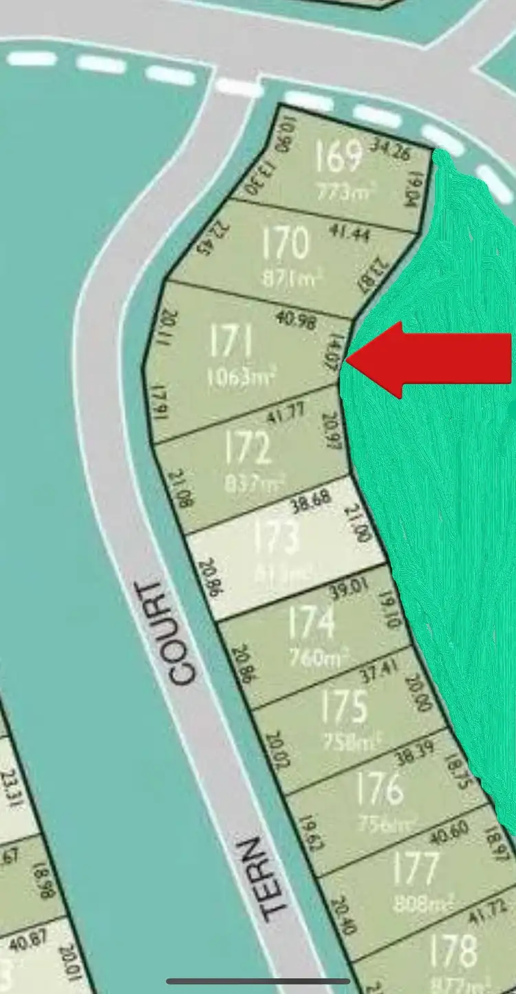 Floorplan of Homely land listing, 5-7 Tern Court, Point Boston SA 5607