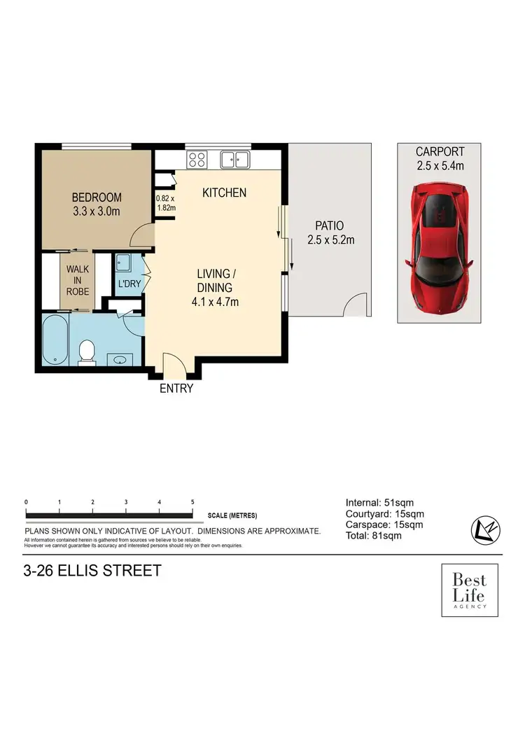 Floorplan of Homely apartment listing, 3/26 Ellis Street, Stones Corner QLD 4120