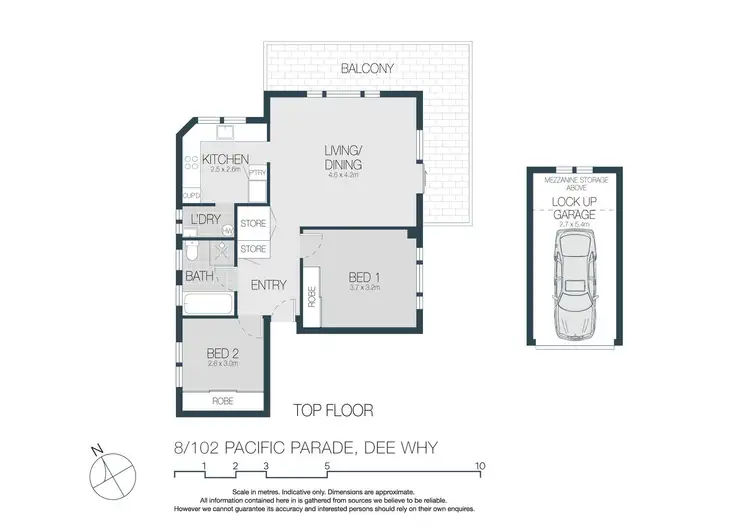 Floorplan of Homely apartment listing, 8/102 Pacific Parade, Dee Why NSW 2099