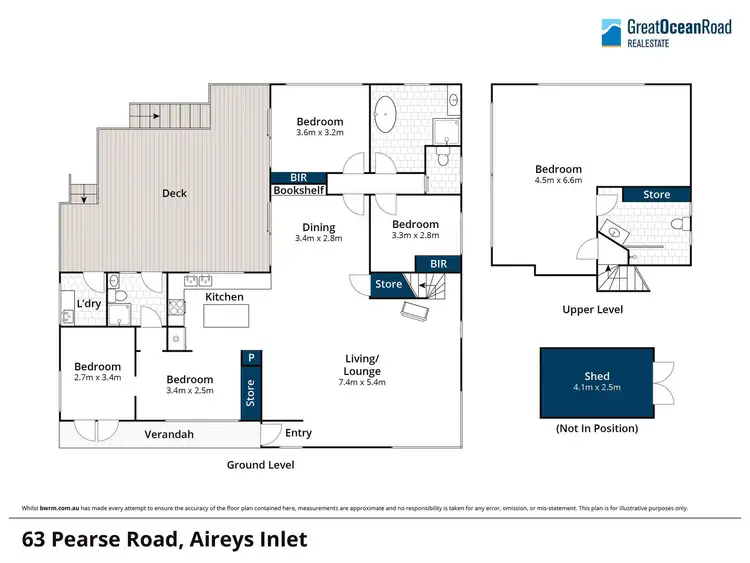 Floorplan of Homely house listing, 63 Pearse Road, Aireys Inlet VIC 3231