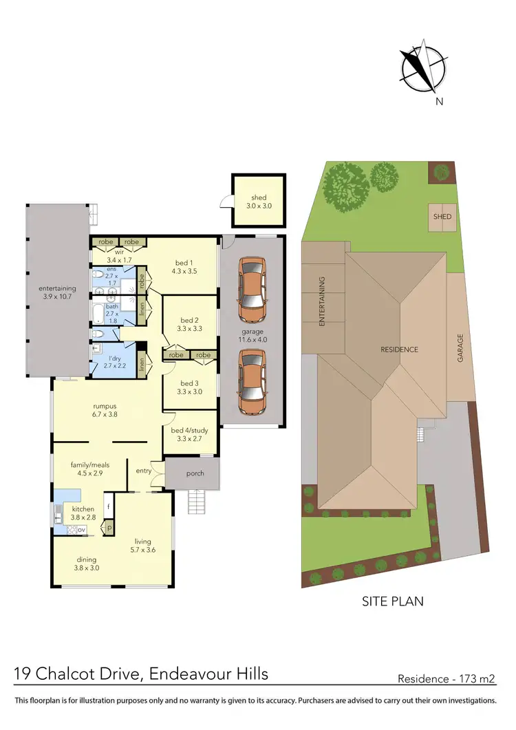 Floorplan of Homely house listing, 19 Chalcot Drive, Endeavour Hills VIC 3802