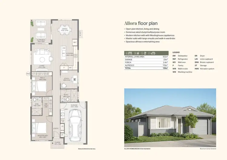 Floorplan of Homely house listing, Allora 27 Oakland Way, Beaudesert QLD 4285