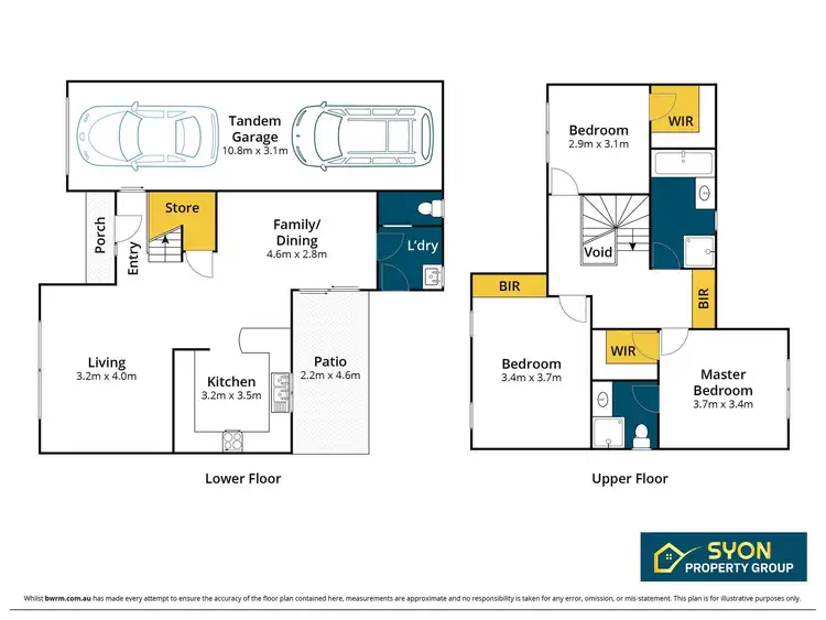 Floorplan of Homely townhouse listing, 3/10 Lovegrove Drive, Quakers Hill NSW 2763