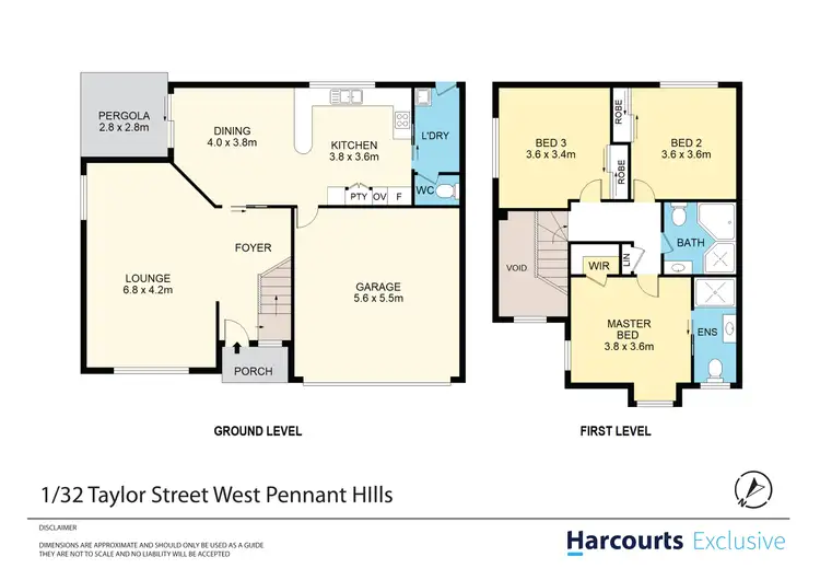 Floorplan of Homely semi-detached listing, 1/32 Taylor Street, West Pennant Hills NSW 2125
