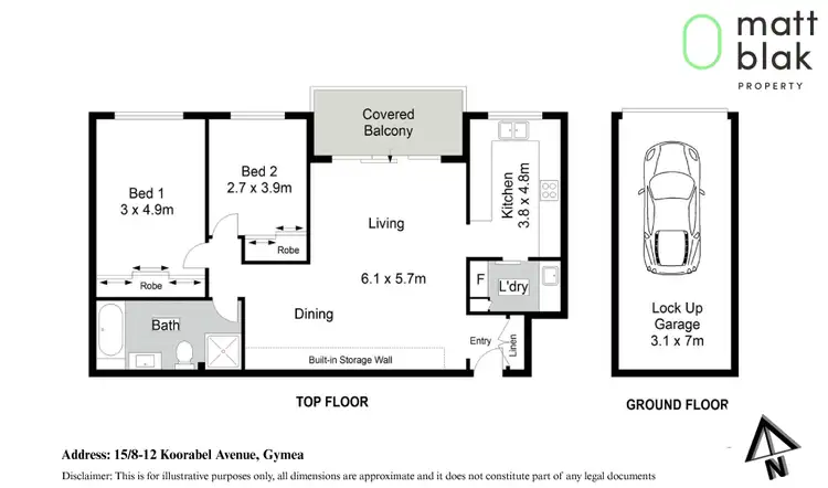 Floorplan of Homely apartment listing, 15/8-12 Koorabel Avenue, Gymea NSW 2227