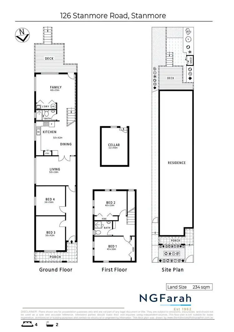 Floorplan of Homely semi-detached listing, 126 Stanmore Road, Stanmore NSW 2048