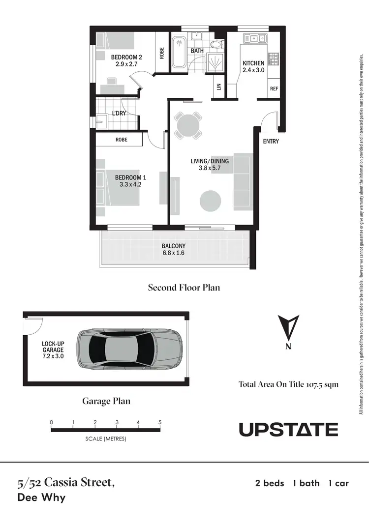 Floorplan of Homely unit listing, 5/52 Cassia Street, Dee Why NSW 2099