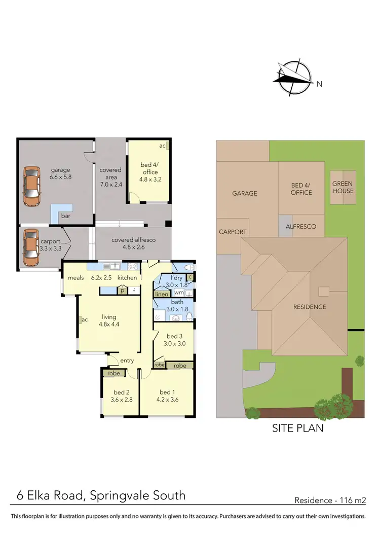 Floorplan of Homely house listing, 6 Elka Road, Springvale South VIC 3172