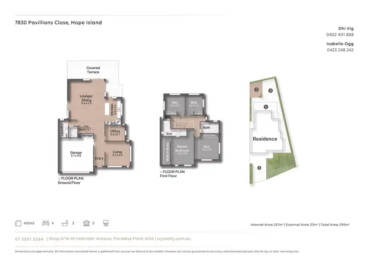 Floorplan of Homely house listing, 7830 Pavilions Close, Hope Island QLD 4212