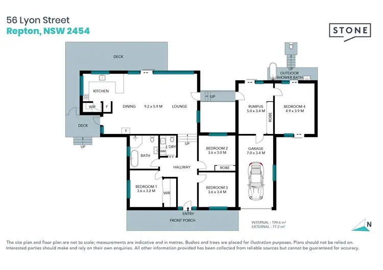 Floorplan of Homely house listing, 56 Lyon Street, Repton NSW 2454