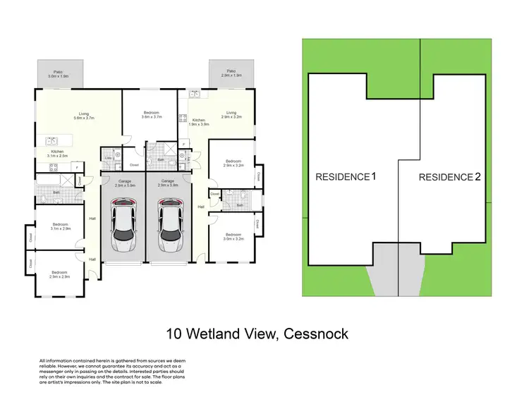 Floorplan of Homely house listing, 10 Wetland View, Cessnock NSW 2325