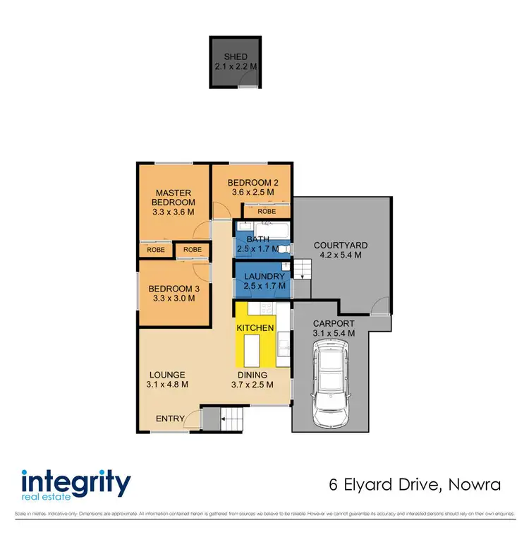 Floorplan of Homely house listing, 6 Elyard Drive, Nowra NSW 2541