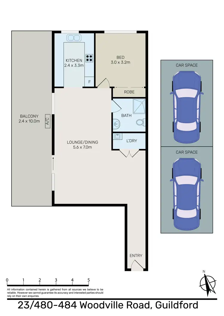 Floorplan of Homely unit listing, 23/480-484 Woodville Road, Guildford NSW 2161