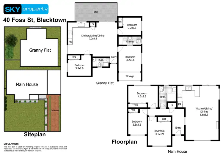 Floorplan of Homely house listing, 40 - 40A Foss Street, Blacktown NSW 2148