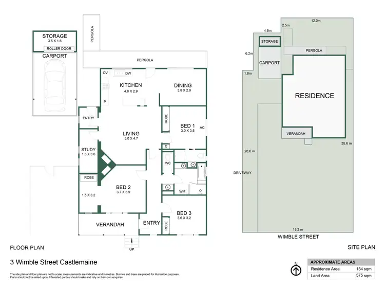 Floorplan of Homely house listing, 3 Wimble Street, Castlemaine VIC 3450