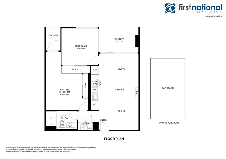 Floorplan of Homely apartment listing, 1211/12 Queens Road, Melbourne VIC 3004