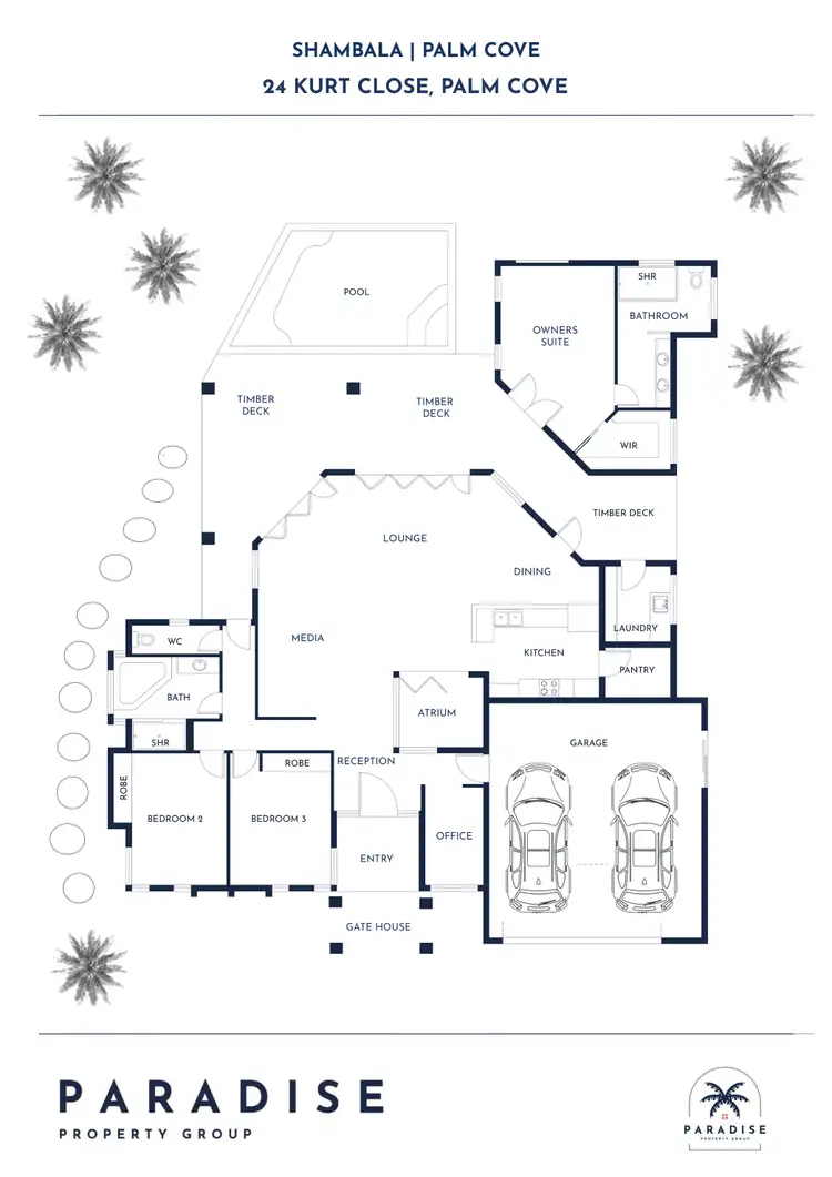 Floorplan of Homely house listing, 24 Kurt Close, Palm Cove QLD 4879