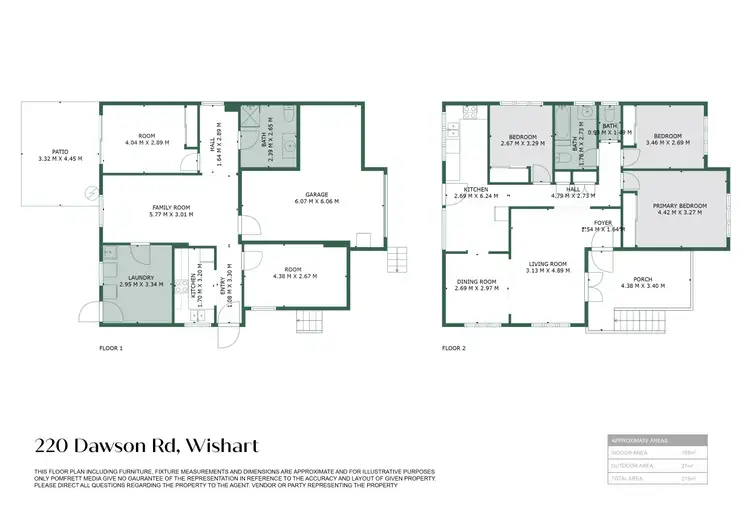 Floorplan of Homely house listing, 220 Dawson Road, Wishart QLD 4122