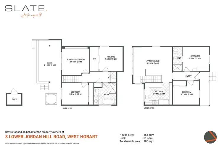 Floorplan of Homely house listing, 8 Lower Jordan Hill Road, West Hobart TAS 7000