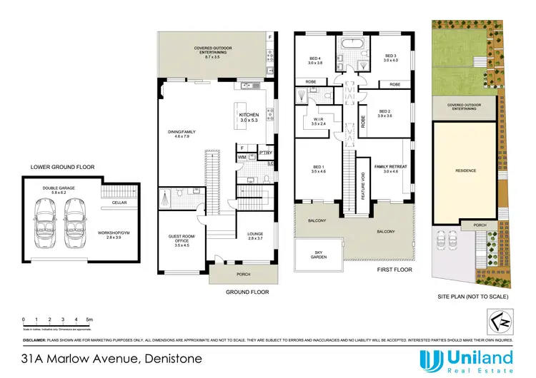 Floorplan of Homely semi-detached listing, 31A Marlow Avenue, Denistone NSW 2114