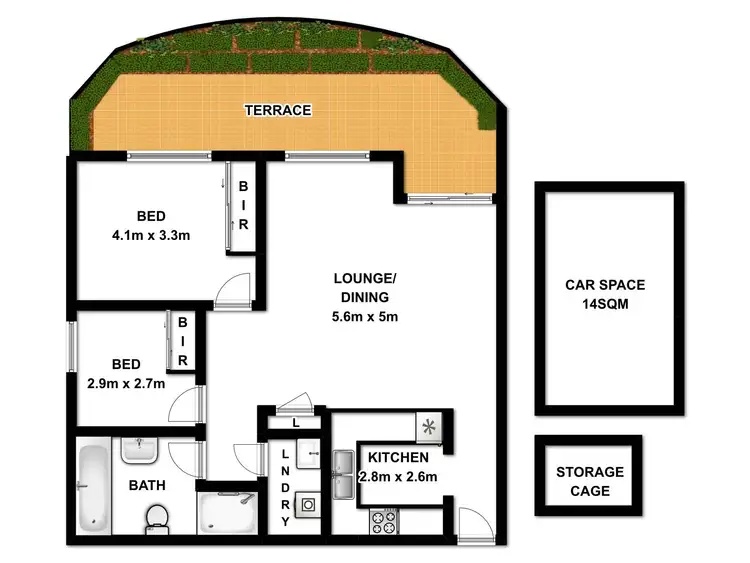 Floorplan of Homely unit listing, 36/2 Wentworth Avenue, Toongabbie NSW 2146