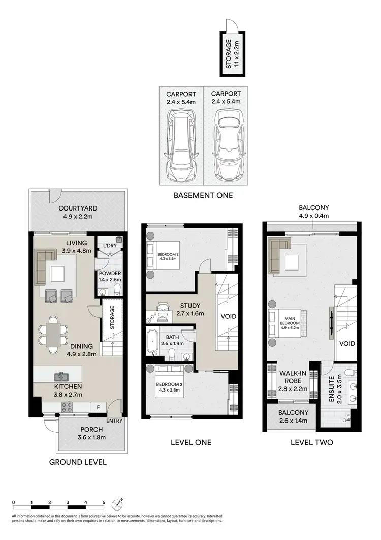 Floorplan of Homely townhouse listing, 2/90 Bay Street, Botany NSW 2019