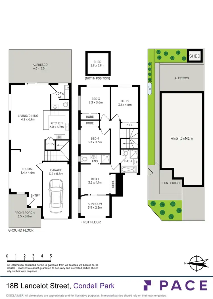 Floorplan of Homely semi-detached listing, 18B Lancelot Street, Condell Park NSW 2200