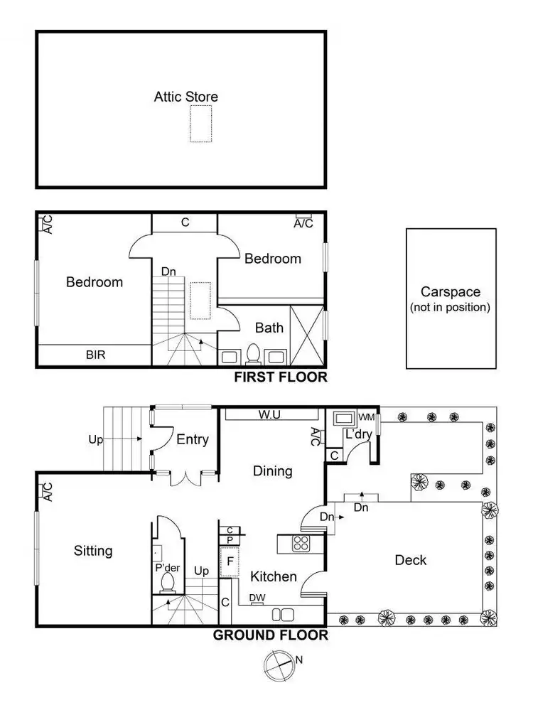 Floorplan of Homely townhouse listing, 2/27 Grandview Grove, Prahran VIC 3181