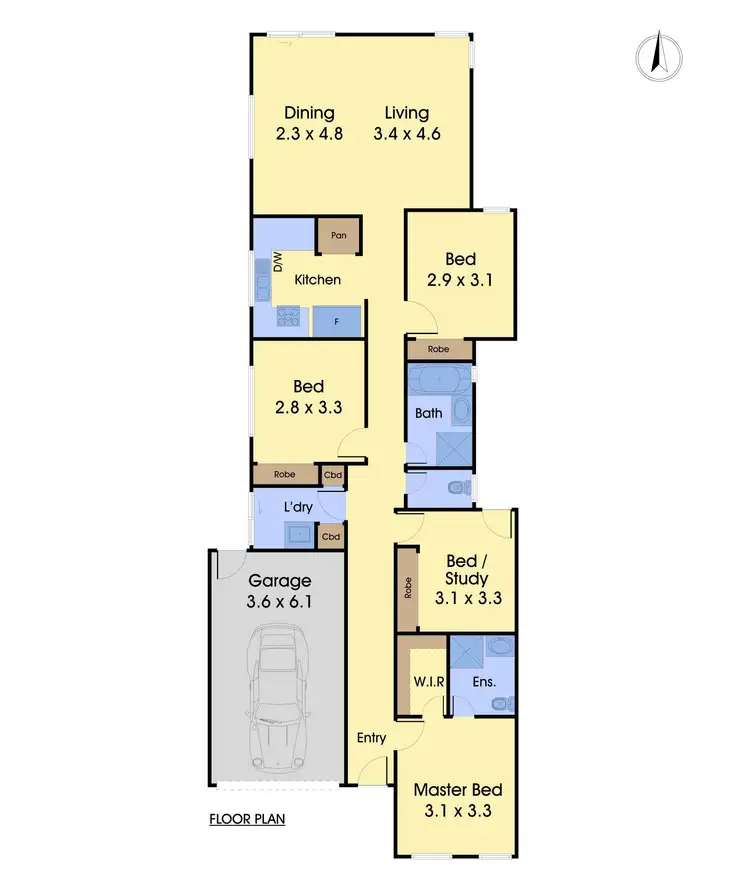 Floorplan of Homely house listing, 153 Carnival Boulevard, Berwick VIC 3806