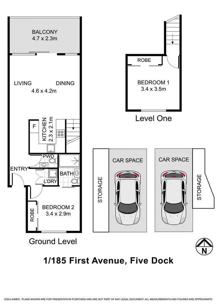 Floorplan of Homely apartment listing, 1/185 First Avenue, Five Dock NSW 2046