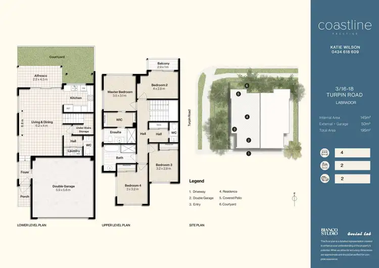 Floorplan of Homely townhouse listing, 3/16-18 Turpin Road, Labrador QLD 4215