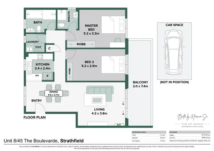 Floorplan of Homely apartment listing, 8/45-47 The Boulevarde, Strathfield NSW 2135
