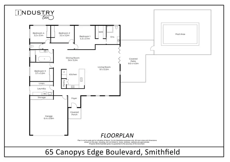 Floorplan of Homely house listing, 65 Canopys Edge Boulevard, Smithfield QLD 4878