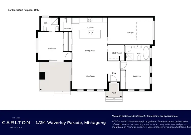 Floorplan of Homely villa listing, 1/24 Waverley Parade, Mittagong NSW 2575
