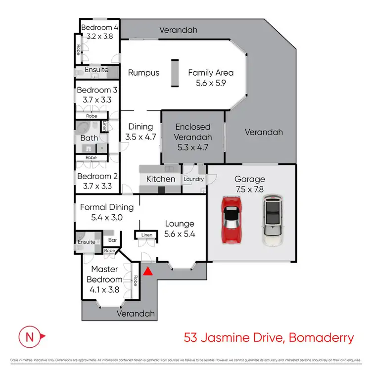 Floorplan of Homely house listing, 53 Jasmine Drive, Bomaderry NSW 2541